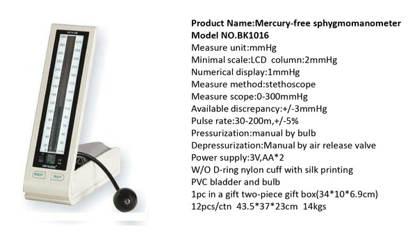 BP Apparatus Model BK1016